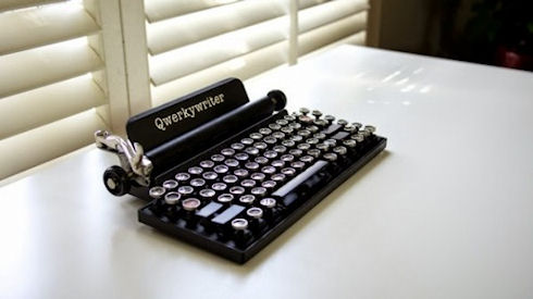 Qwerkywriter – современная клавиатура в виде старинной печатной машинки