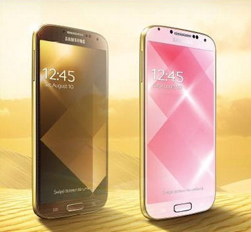 Золотой Galaxy S4 для ценителей гламура
