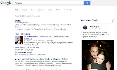 Google ввел функцию поиска по хэштегам