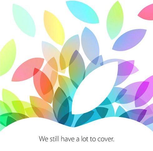 22 октября Apple представит новый iPad и iPad mini