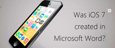 Дизайн iOS 7 в MS Word