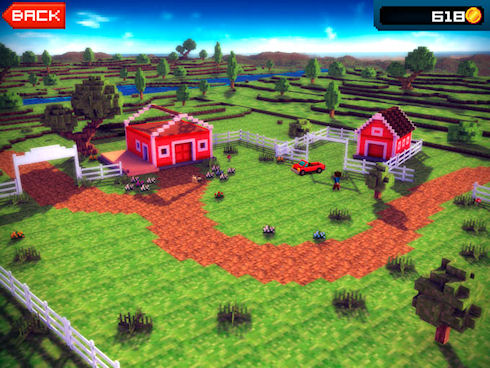 Blocky Roads – пиксельные гонки с элементами конструктора