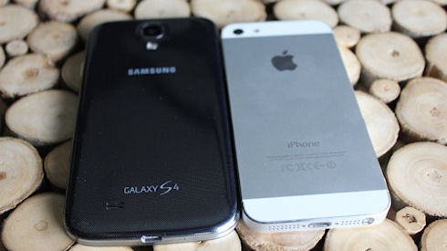Samsung Galaxy S4 и iPhone 5S, 1,5 к 1