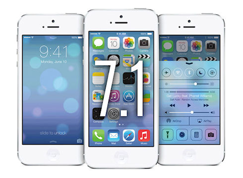 Изменения в интерфейсе после обновления beta 3 iOS 7.1