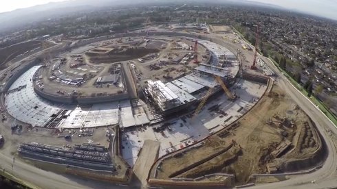 Космическую штаб-квартиру Apple сняли с помощью дрона