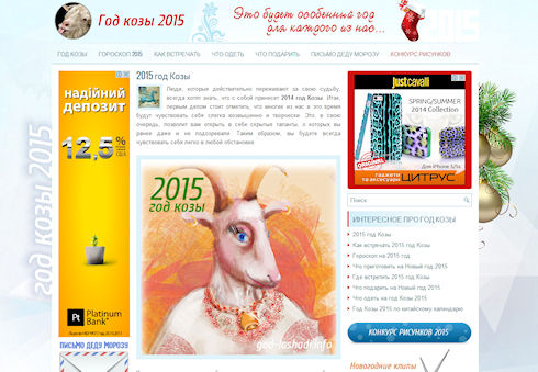 Новый год козы 2015