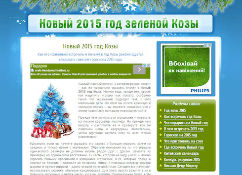Новый 2015 год Козы