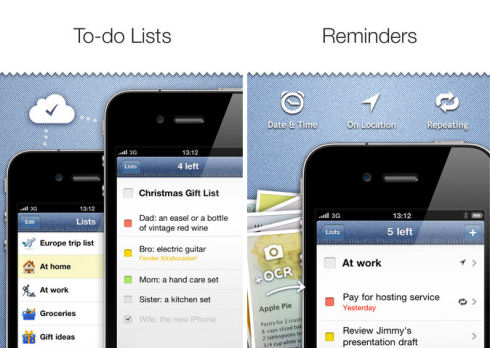 Pocket Lists для iPhone