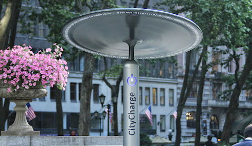 Уличная станция для зарядки CityCharge