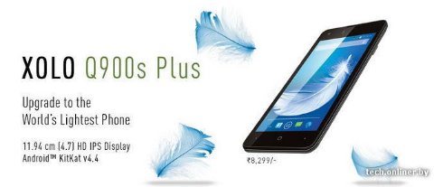 Q900s Plus - самый лёгкий телефон от Xolo